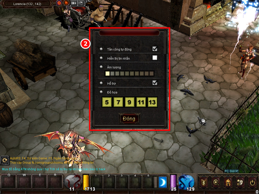 Chức năng chính của Game MU Bảo Châu